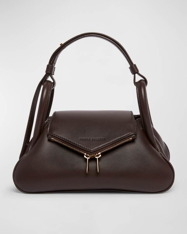 Gemini Small Zip Leather Shoulder Bag